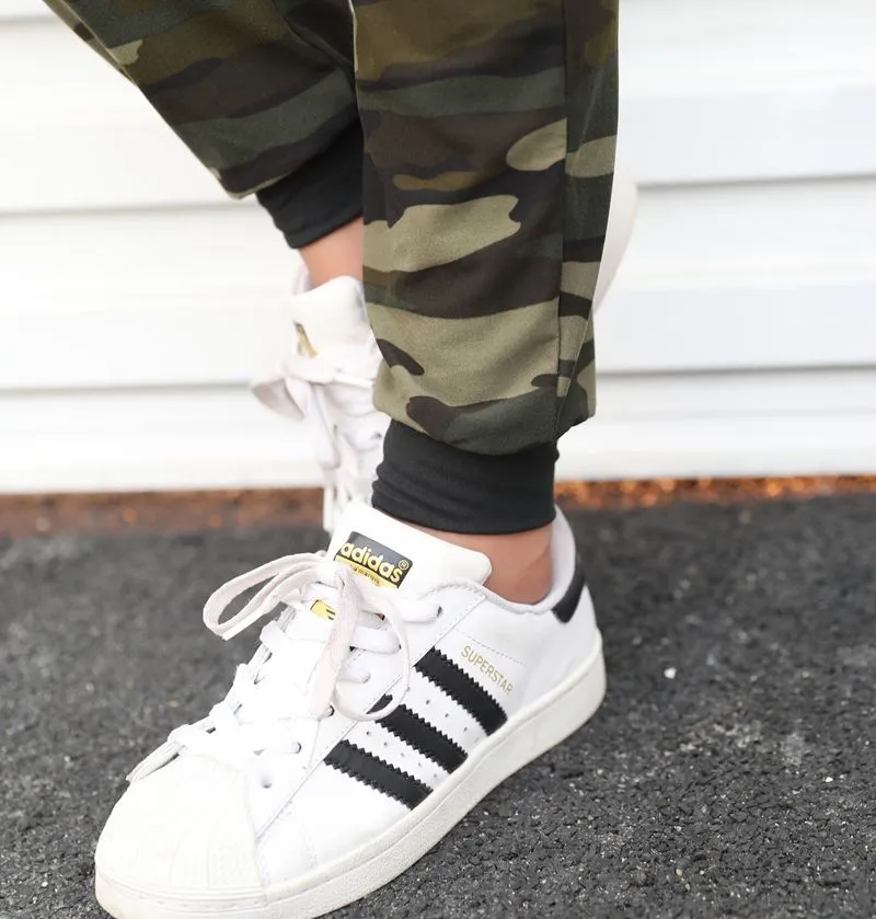 Camouflage Jogger Pant  Harem Loose Long Drawstring Pants