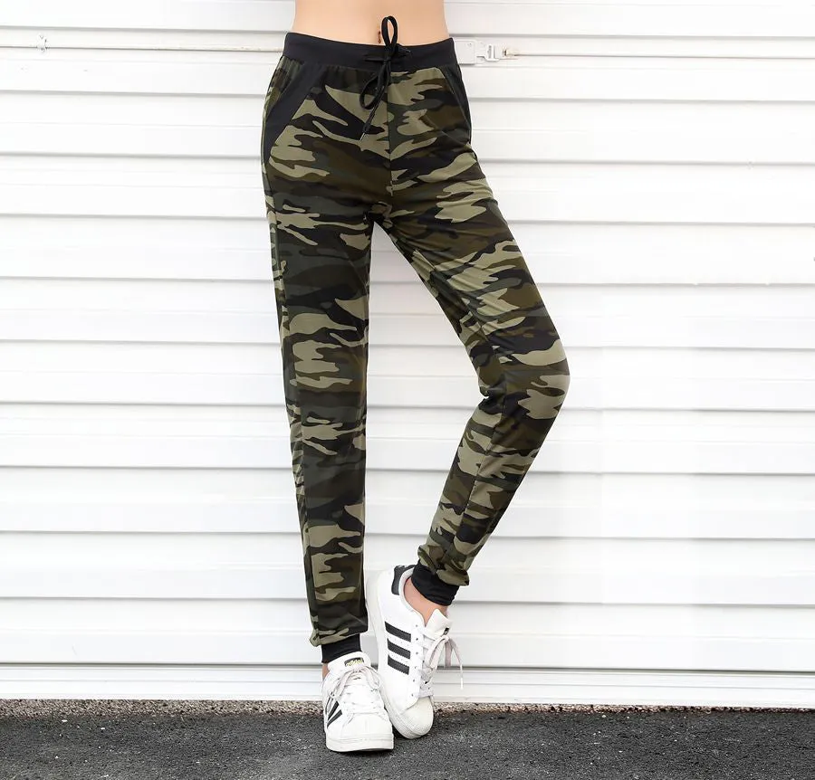 Camouflage Jogger Pant  Harem Loose Long Drawstring Pants