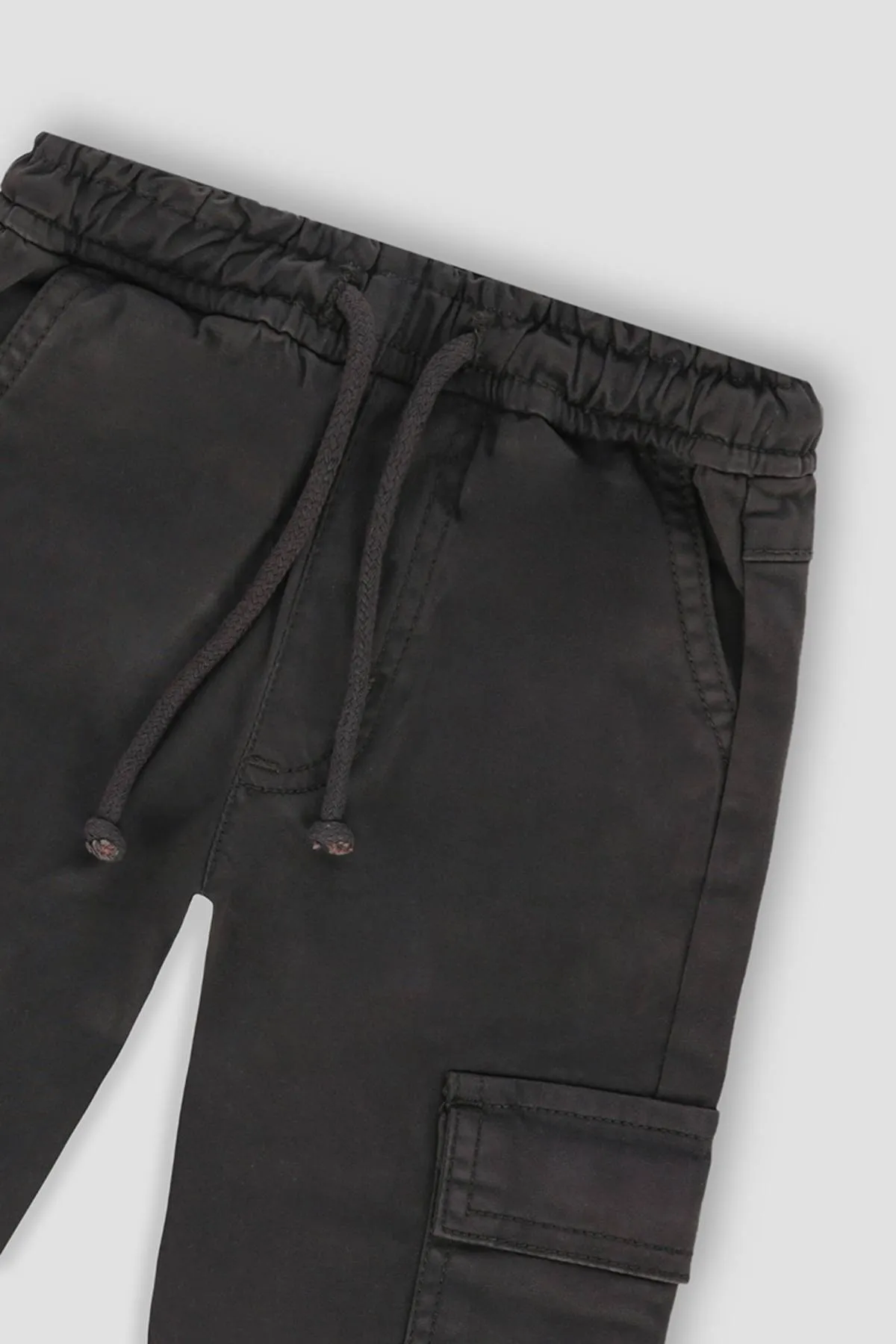 Cargo Jogger Pant For Baby Boy - Charcoal