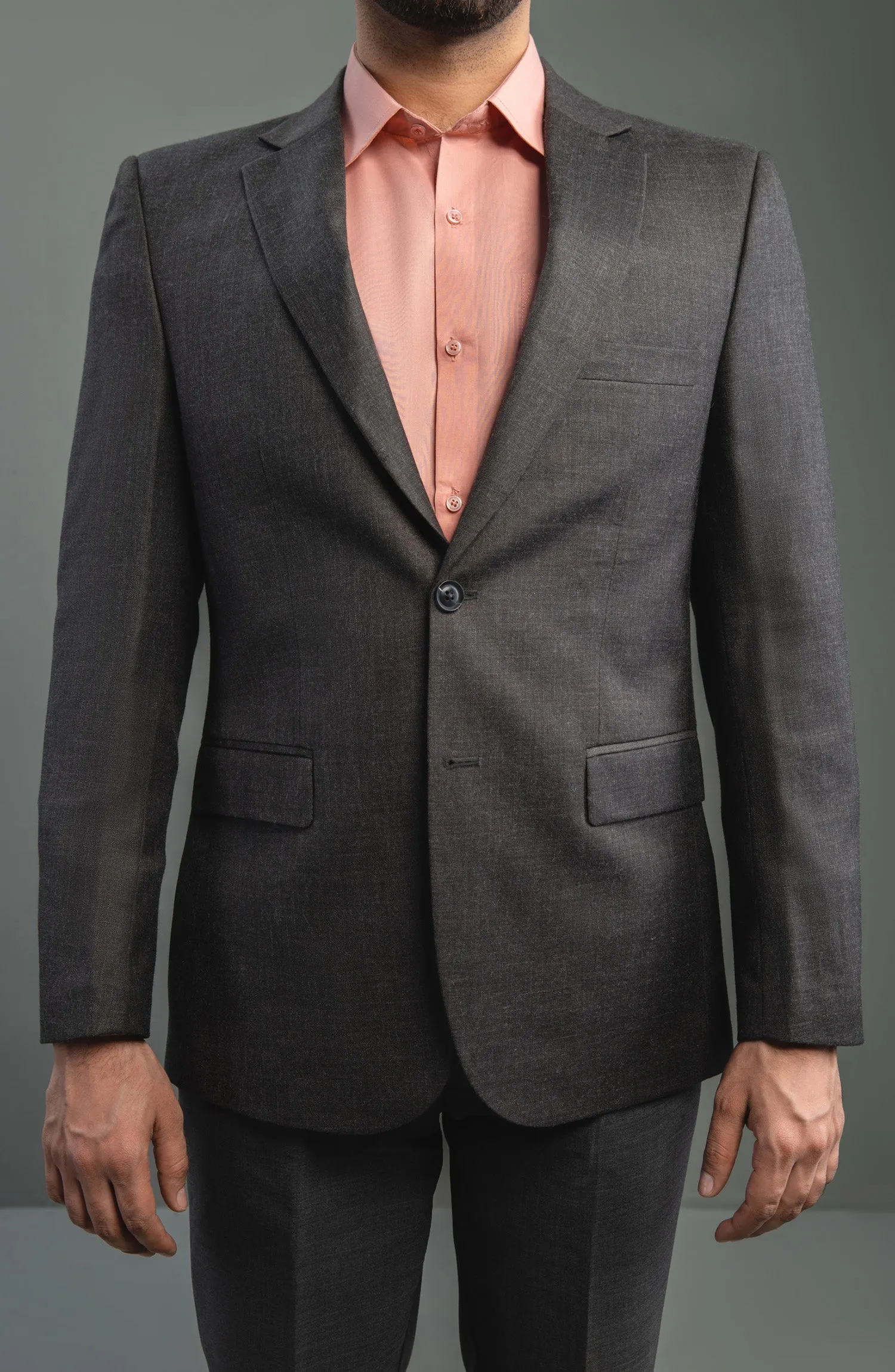 Contrast Textured Malaysia Blazer