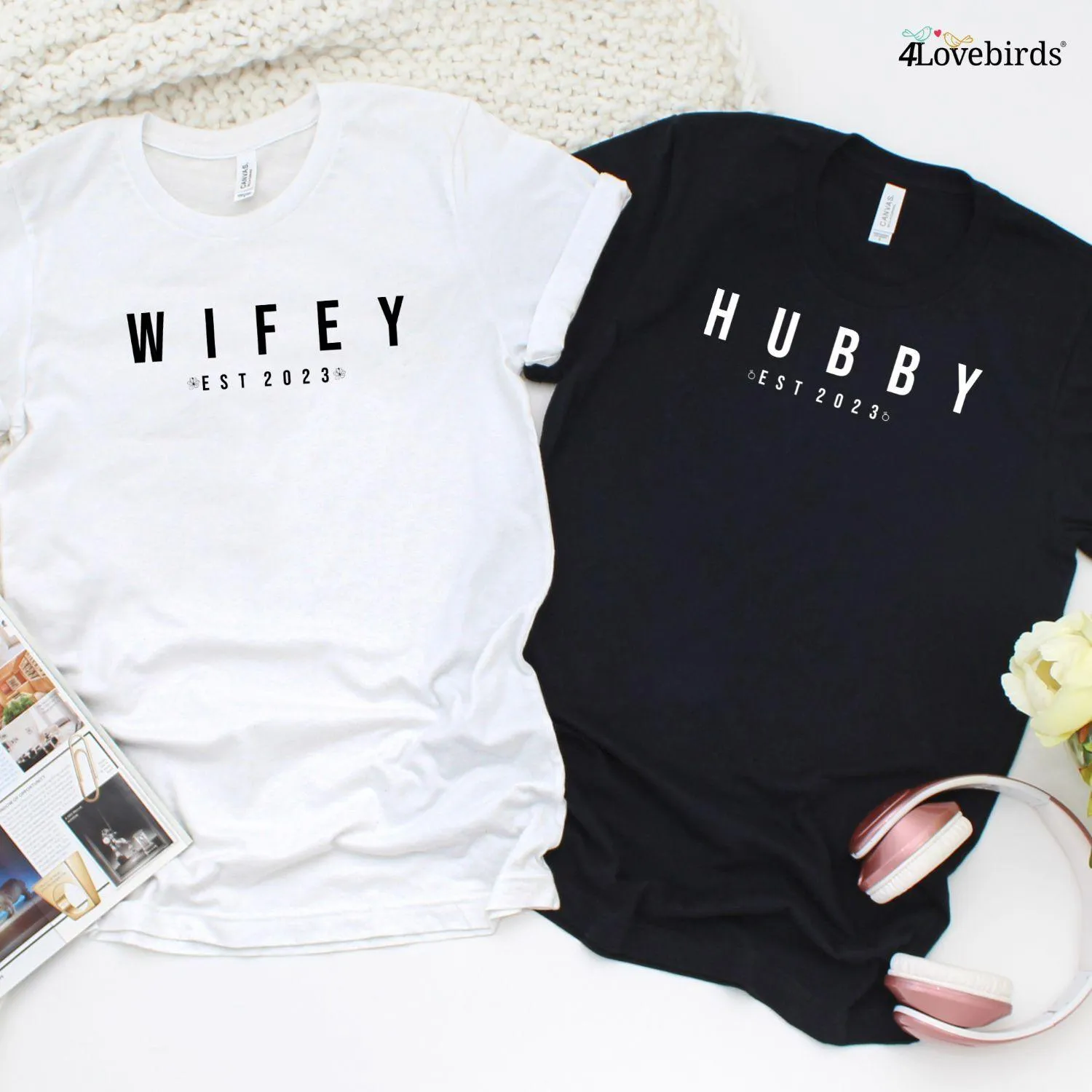 Custom Matching Wifey & Hubby Outfits [Year] - Perfect Gift!