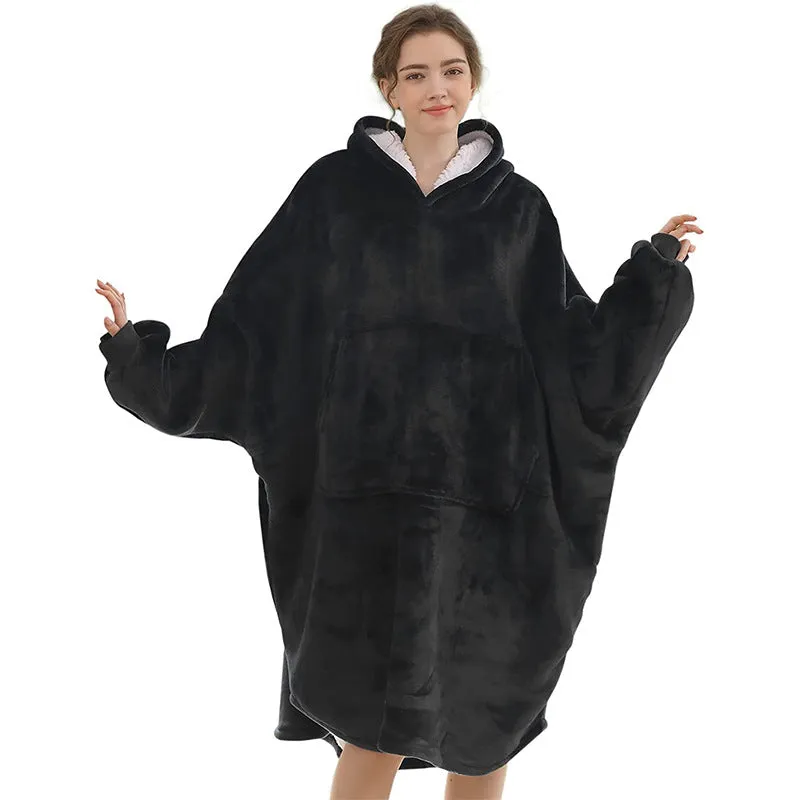 Hoodies Blankets Oversized Hoodie Flannel Pajamas Men and Women Can Wear