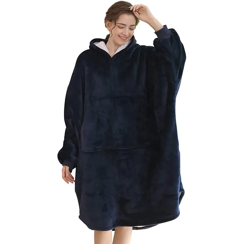 Hoodies Blankets Oversized Hoodie Flannel Pajamas Men and Women Can Wear