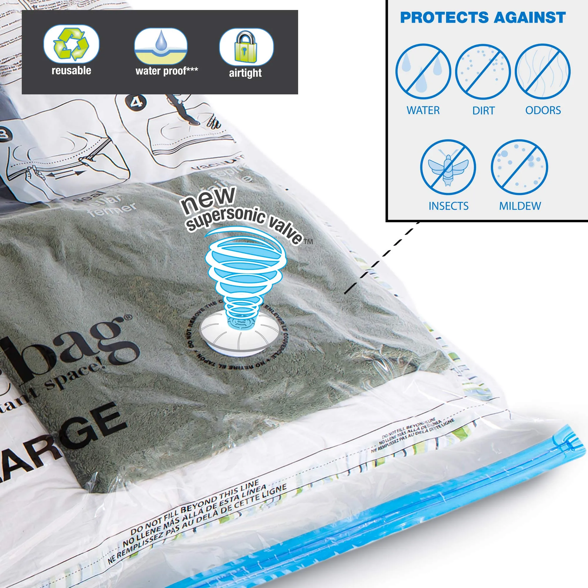 MagicBag Instant Space Saver Storage - Hanging, Extra Large