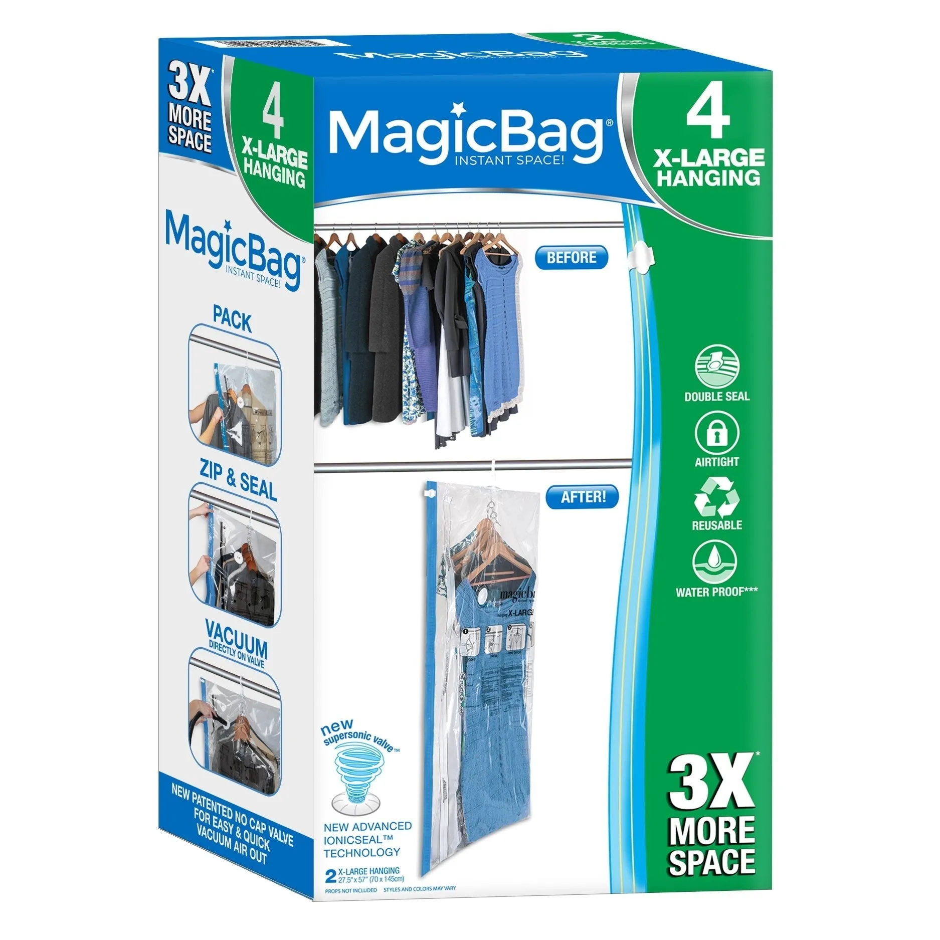 MagicBag Instant Space Saver Storage - Hanging, Extra Large