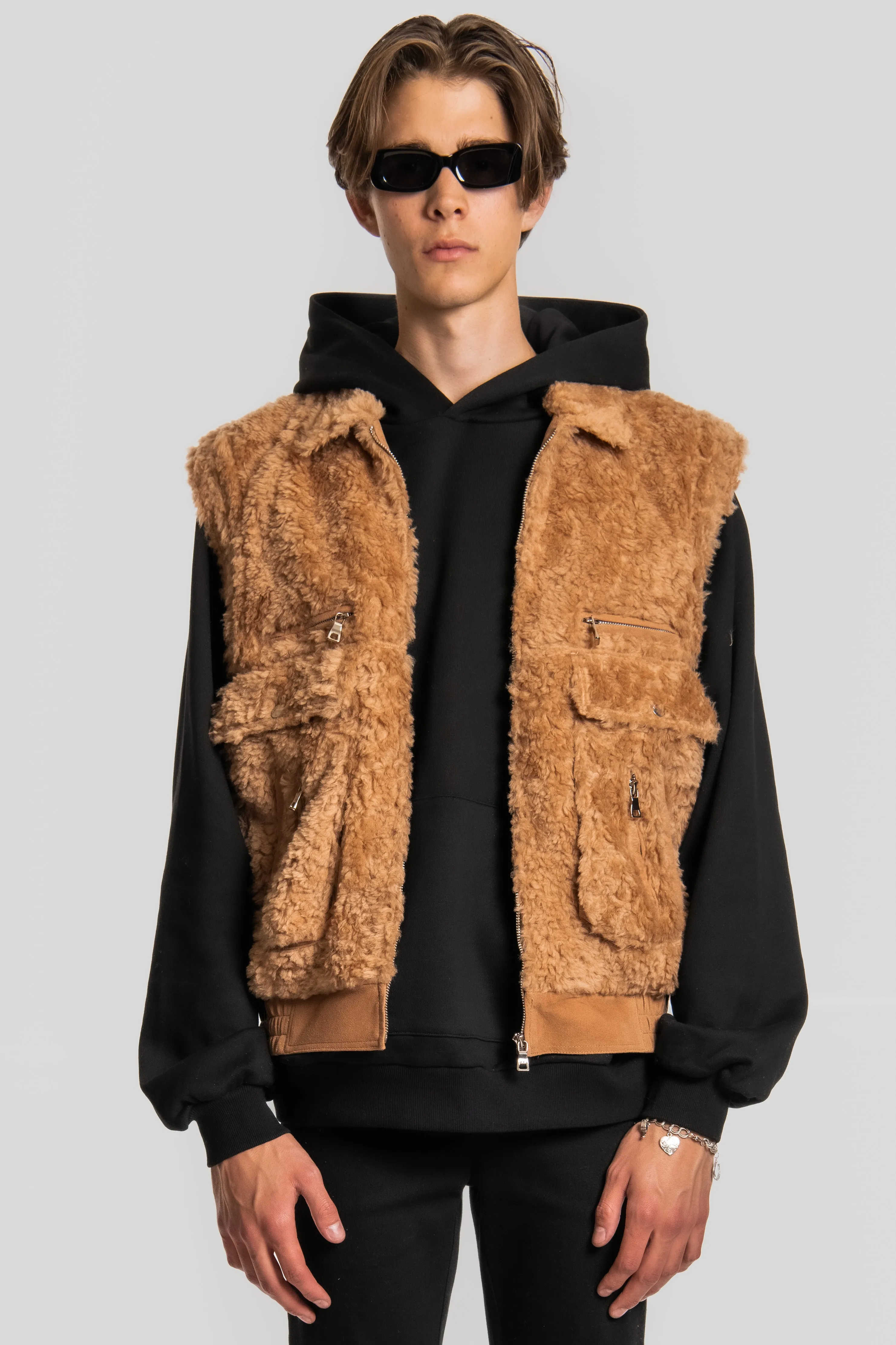 SANDSTORM LONG HAIR WOOL VEST