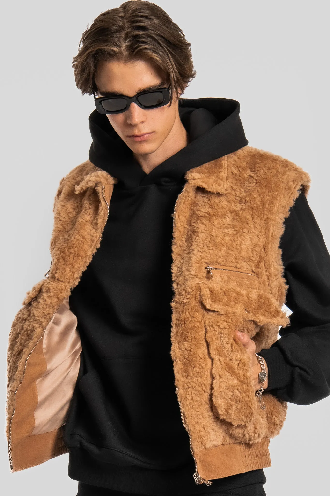 SANDSTORM LONG HAIR WOOL VEST