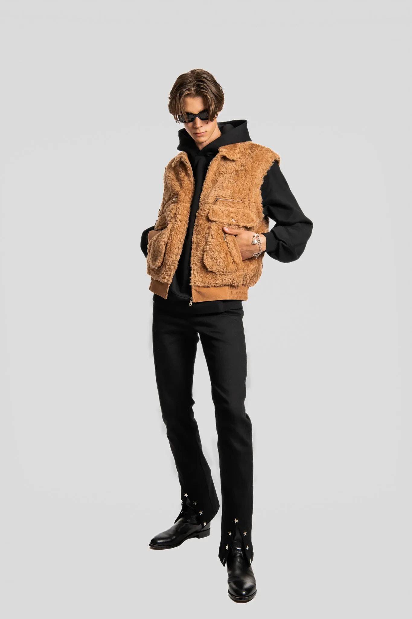 SANDSTORM LONG HAIR WOOL VEST