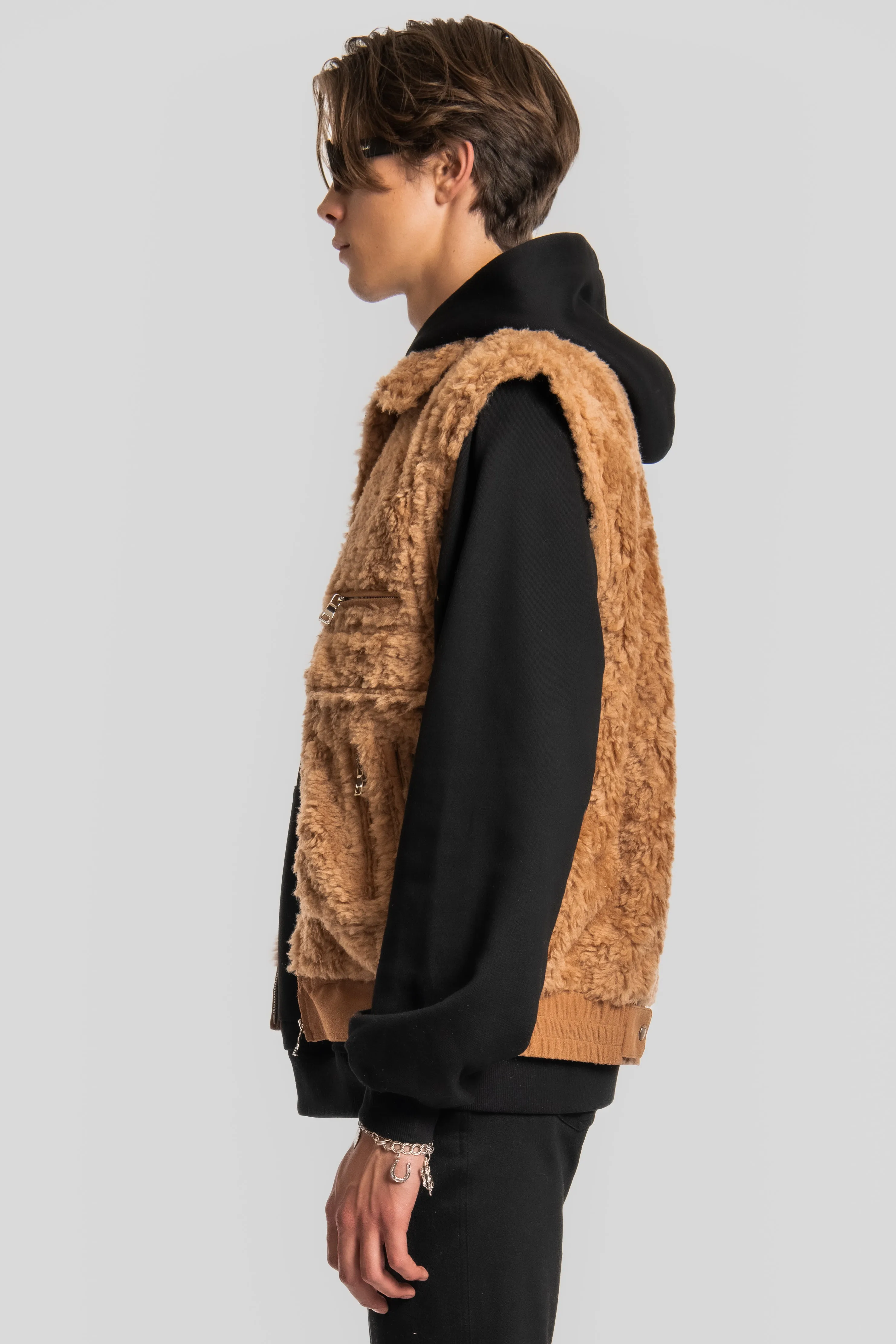 SANDSTORM LONG HAIR WOOL VEST